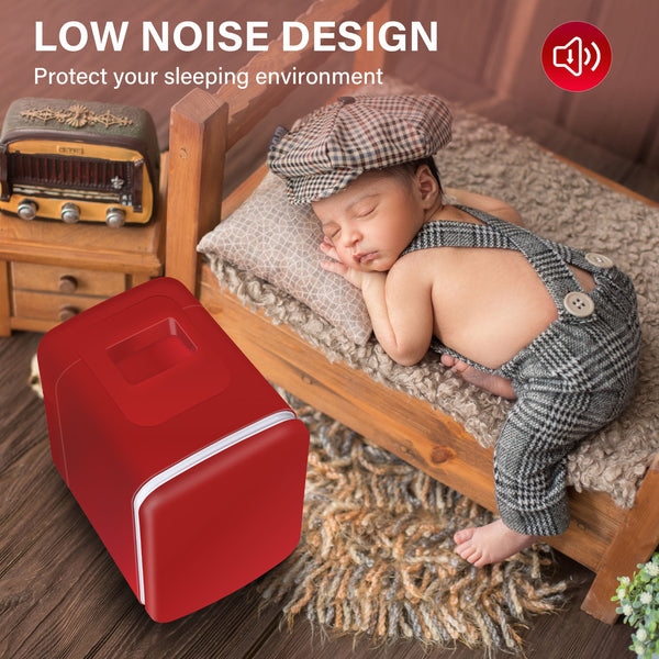 Mondawe 0.14-cu ft Mini Fridge ( Red )