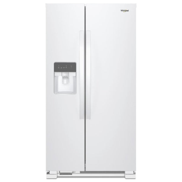 Whirlpool 24.6-cu ft Side-by-Side Refrigerator with Ice Maker ,Water and Ice Dispenser ( White )