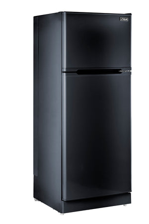 UNIQUE Off-Grid 14-cu ft Top-Freezer Refrigerator ( Black )