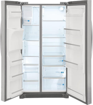 Frigidaire Gallery 22.3-cu ft Counter-Depth Side-by-Side Refrigerator with Ice Maker ,Water and Ice Dispenser ( Fingerprint Resistant Stainless Steel ) ENERGY STAR Certified