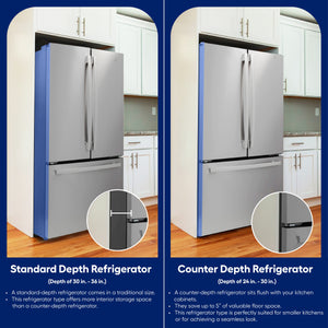 Bosch Counter-Depth 800 Series 21-cu ft 4 -Door French Door Refrigerator with Ice Maker with Water Dispenser ( Stainless steel ) ENERGY STAR Certified