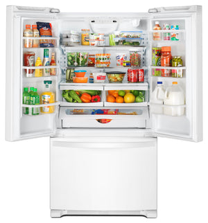 Whirlpool Standard-Depth 22.1-cu ft 3 -Door French Door Refrigerator ( White ) ENERGY STAR Certified