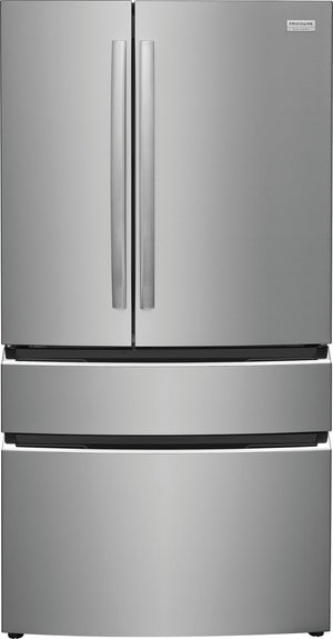 Frigidaire Gallery Standard-Depth 27.2-cu ft 4 -Door French Door Refrigerator with Ice Maker with Water Dispenser ( Fingerprint Resistant Stainless Steel ) ENERGY STAR Certified