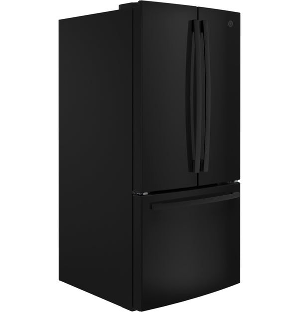 GE Standard-Depth 24.8-cu ft 3 -Door French Door Refrigerator with Ice Maker with Water Dispenser ( Black ) ENERGY STAR Certified