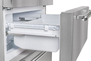 FORNO Counter-Depth Moena 19.2-cu ft 4 -Door French Door Refrigerator with Ice Maker with Ice Dispenser ( Stainless steel )