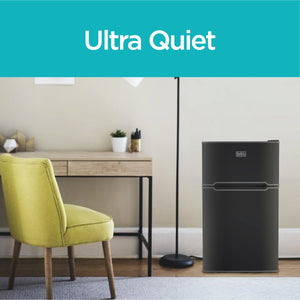 BLACK+DECKER 3.1-cu ft Mini Fridge with Freezer ( Black ) Garage Ready ENERGY STAR