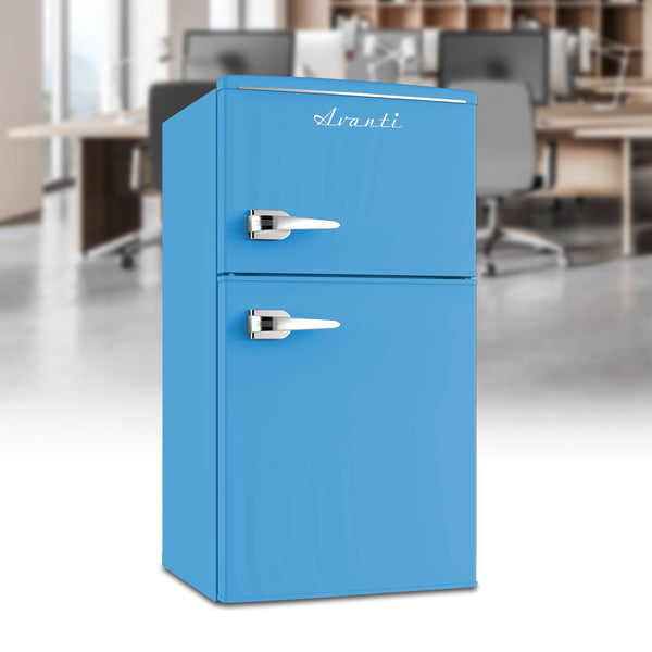 Avanti 3-cu ft Mini Fridge with Freezer ( Robin's Egg Blue )