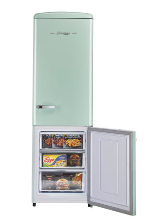 UNIQUE Classic Retro 11.7-cu ft Counter-Depth Bottom-Freezer Refrigerator Summer Mint Green ) ENERGY STAR Certified