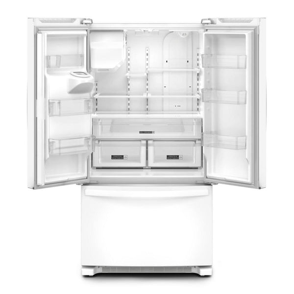 Whirlpool Standard-Depth 24.7-cu ft 3 -Door French Door Refrigerator with Ice Maker with Water and Ice Dispenser ( White ) ENERGY STAR Certified