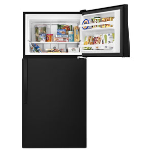 Whirlpool 18.2-cu ft Top-Freezer Refrigerator ( Black )