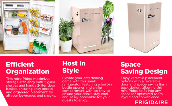 Frigidaire 3.2-cu ft Mini Fridge with Freezer ( Coral )