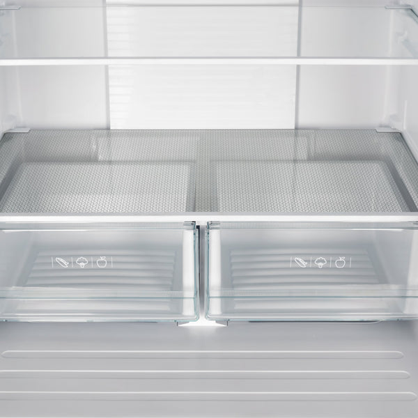 FORNO Gallipoli Standard-Depth 17.5-cu ft 3 -Door French Door Refrigerator with Ice Maker with Ice Dispenser ( Stainless Steel )