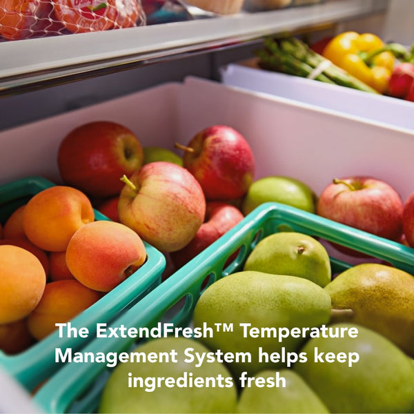 KitchenAid Counter-Depth 20-cu ft 3 -Door French Door Refrigerator with Ice Maker ( Stainless Steel ) ENERGY STAR Certified