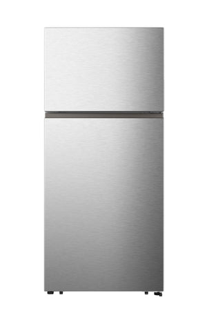 Hisense Top Mount 18-cu ft Top-Freezer Refrigerator ( Stainless Steel ) Garage Ready ENERGY STAR Certified