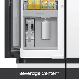 Samsung Bespoke Standard-Depth Beverage Center 28.6-cu ft 4 -Door Smart Compatible French Door Refrigerator with Dual Ice Maker with Water Dispenser and Door within Door ( Panels Sold Separately ) ENERGY STAR Certified