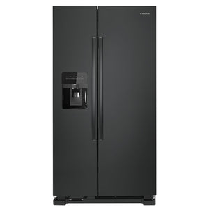 Amana 21.4-cu ft Side-by-Side Refrigerator with Ice Maker ,Water and Ice Dispenser ( Black )