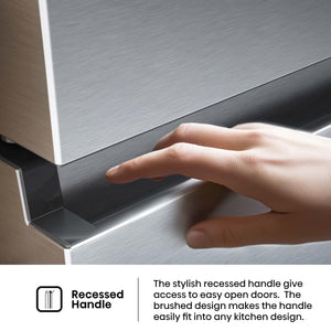 Hisense PureFlat Standard-Depth 26.6-cu ft 3 -Door French Door Refrigerator with Ice Maker with Water Dispenser ( Fingerprint resistant stainless steel ) ENERGY STAR Certified