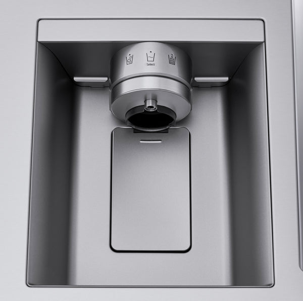 LG Standard-Depth 28.6-cu ft 4 -Door Smart Compatible French Door Refrigerator with Dual Ice Maker with Water and Ice Dispenser ( PrintProof Stainless Steel ) ENERGY STAR Certified