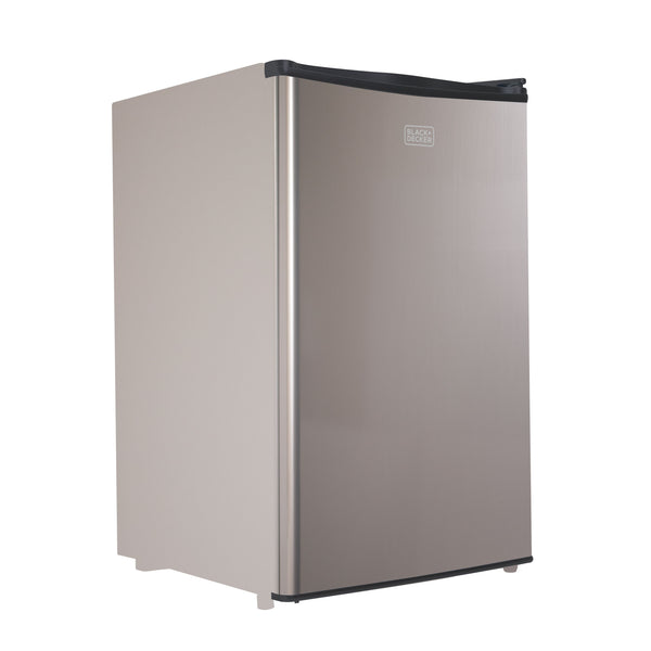 BLACK+DECKER 4.3-cu ft Mini Fridge with Freezer ( Stainless Steel ) ENERGY STAR