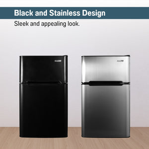 Equator Advanced Appliances 3.2-cu ft Mini Fridge with Freezer ( Black ) ENERGY STAR