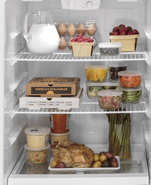 GE 16.6-cu ft Top-Freezer Refrigerator ( White )