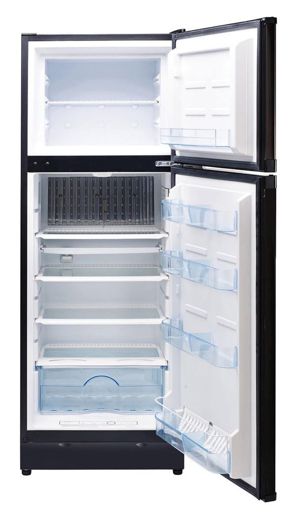 UNIQUE Off-Grid 9.7-cu ft Counter-Depth Top-Freezer Refrigerator ( Black/matte )