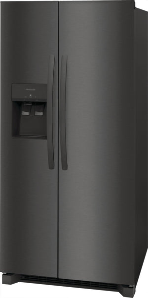 Frigidaire 22.3-cu ft Side-by-Side Refrigerator with Ice Maker ,Water and Ice Dispenser ( Black Stainless Steel ) ENERGY STAR Certified