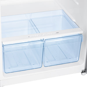 Avanti 10-cu ft Counter-Depth Top-Freezer Refrigerator ( White )