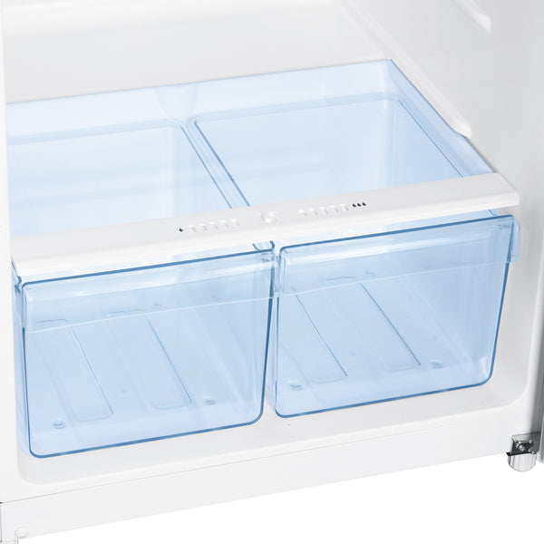 Avanti 10-cu ft Counter-Depth Top-Freezer Refrigerator ( White )