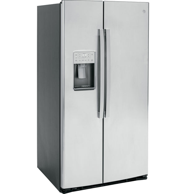 GE Profile 25.3-cu ft Side-by-Side Refrigerator with Ice Maker ,Water and Ice Dispenser ( Stainless Steel ) ENERGY STAR Certified