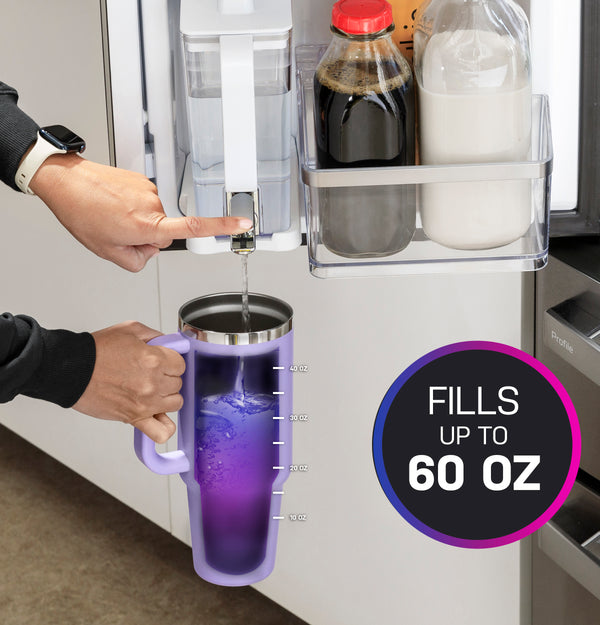 GE Profile Counter-Depth 23.2-cu ft 4 -Door Smart Compatible French Door Refrigerator with Ice Maker with Water Dispenser and Door within Door ( Stainless Steel ) ENERGY STAR Certified