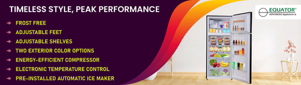 ConServ 18-cu ft Counter-Depth Top-Freezer Refrigerator with Ice Maker ( Cream )