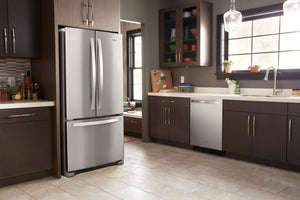 Whirlpool Standard-Depth 22.1-cu ft 3 -Door French Door Refrigerator ( Stainless Steel ) ENERGY STAR Certified