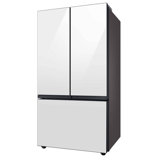 Samsung Bespoke Standard-Depth Beverage Center 30.1-cu ft 3 -Door Smart Compatible French Door Refrigerator with Dual Ice Maker with Water Dispenser and Door within Door ( Panels Sold Separately ) ENERGY STAR Certified