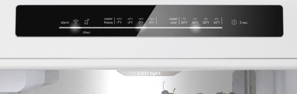 Bosch 800 Series 12.8-cu ft Counter-Depth Built-In Bottom-Freezer Refrigerator with Ice Maker ( Stainless Steel ) ENERGY STAR Certified