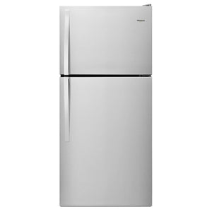 Whirlpool 18.2-cu ft Top-Freezer Refrigerator ( Monochromatic Stainless Steel )