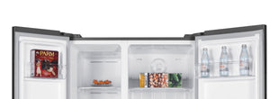 Impecca 18.8-cu ft Counter-Depth Side-by-Side Refrigerator Built-In ( Stainless steel )