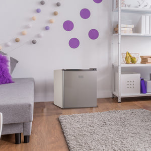 BLACK+DECKER 1.7-cu ft Mini Fridge with Freezer ( Stainless look ) ENERGY STAR