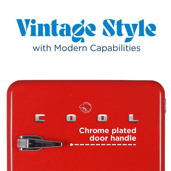 Commercial Cool 1.6-cu ft Mini Fridge with Freezer ( Red )