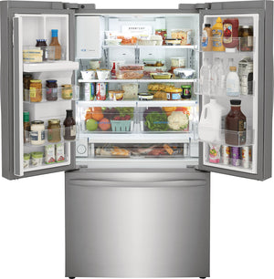 Frigidaire Standard-Depth 27.8-cu ft 3 -Door French Door Refrigerator with Ice Maker with Water and Ice Dispenser ( Stainless Steel ) ENERGY STAR Certified