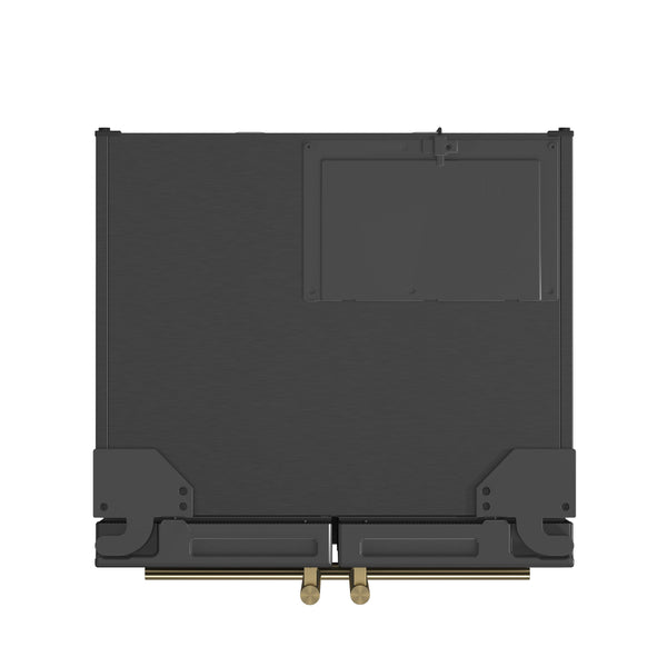 FORNO Counter-Depth Espresso Gallipoli 17.5-cu ft 3 -Door French Door Refrigerator with Ice Maker with Ice Dispenser ( Black ) ENERGY STAR Certified