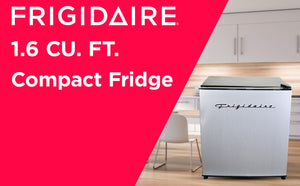 Frigidaire 1.6-cu ft Mini Fridge with Freezer ( Stainless Steel )