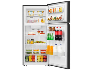 Hisense 18-cu ft Top-Freezer Refrigerator ( Black ) Garage Ready ENERGY STAR Certified