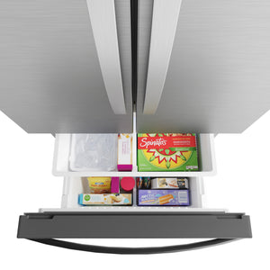 Kenmore Counter-Depth 20.3-cu ft 3 -Door French Door Refrigerator with Ice Maker ( Stainless Steel ) ENERGY STAR Certified