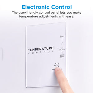 Midea Fingerprint Resistant 14.2-cu ft Counter-Depth Top-Freezer Refrigerator ( Stainless Steel ) Garage Ready ENERGY STAR Certified
