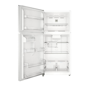 Midea Fingerprint Resistant 20.5-cu ft Top-Freezer Refrigerator ( White ) Garage Ready ENERGY STAR Certified