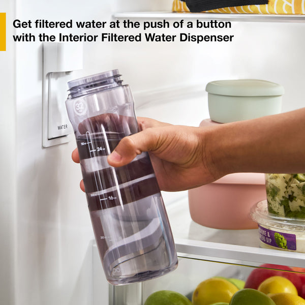 Whirlpool Standard-Depth 31-cu ft 3 -Door French Door Refrigerator with Ice Maker with Water Dispenser ( White ) ENERGY STAR Certified