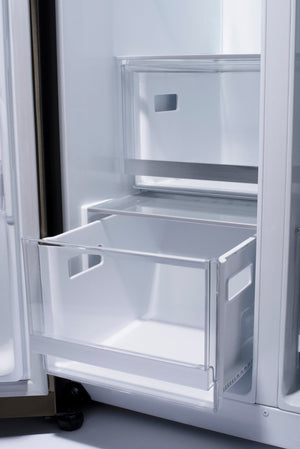 LG 27.1-cu ft Side-by-Side Refrigerator Smart Compatible with Ice Maker ,Water and Ice Dispenser ( PrintProof Black Stainless Steel ) ENERGY STAR Certified