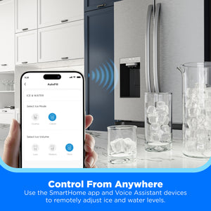 Midea Standard-Depth OneTouch Autofill 28.9-cu ft 3 -Door Smart Compatible French Door Refrigerator with Dual Ice Maker with Water and Ice Dispenser ( Stainless steel ) ENERGY STAR Certified