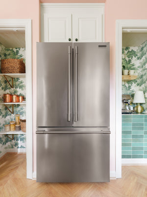 Frigidaire Professional Counter-Depth 23.3-cu ft 3 -Door French Door Refrigerator with Ice Maker with Water Dispenser ( Smudge-Proof Stainless Steel ) ENERGY STAR Certified